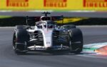 Une monoplace Audi roule pendant les essais libres du Grand Prix d'Italie.