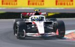 La Haas VF-26 en piste lors des essais libres du Grand Prix d'Italie 2026 à Monza.