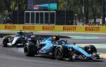 La Williams FW48 en piste pendant les essais libres du GP d’Italie.