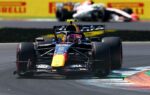 Une monoplace Red Bull en piste pendant les essais libres du Grand Prix d’Italie.