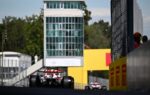Une monoplace Haas en piste à Monza pendant le Grand Prix d’Italie.