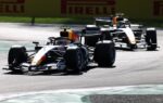 Une monoplace Racing Bulls en piste lors du Grand Prix d’Italie à Monza.
