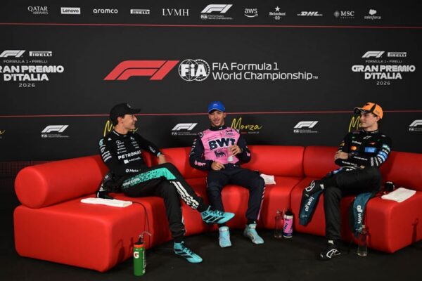 Pierre Gasly après avoir décroché la pole position du Grand Prix d’Italie à Monza.