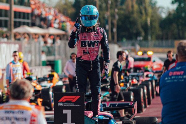 Pierre Gasly au volant de son Alpine pendant les qualifications du Grand Prix d’Italie.