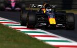 Max Verstappen au volant de la Red Bull RB22 sur le circuit de Monza.