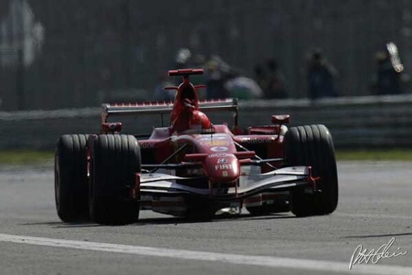 Portrait de Michael Schumacher, septuple champion du monde de Formule 1.