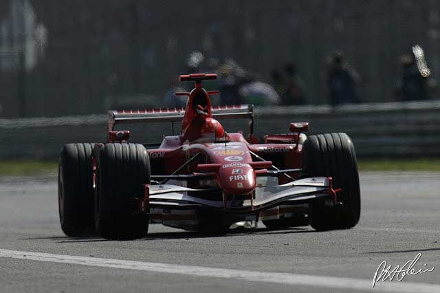 Portrait de Michael Schumacher, septuple champion du monde de Formule 1.