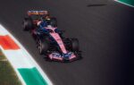 Franco Colapinto au volant de son Alpine pendant le Grand Prix d'Italie à Monza.