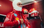 Charles Leclerc au volant de sa Ferrari lors du Grand Prix d’Italie à Monza.