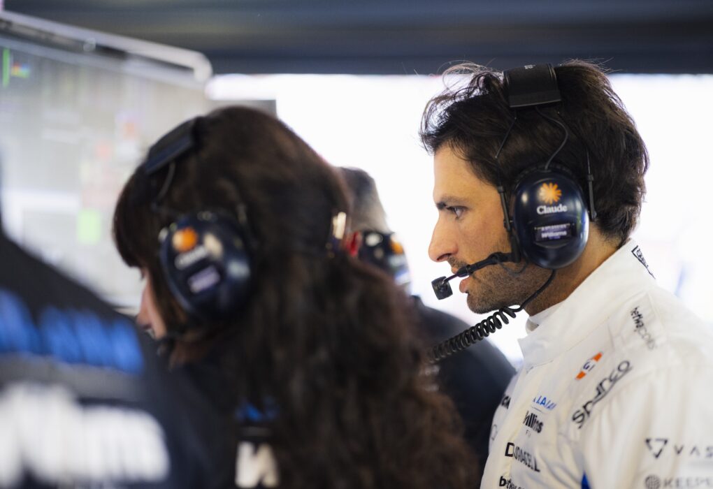 Carlos Sainz à Monza, où il a commenté le nouveau circuit Madring.