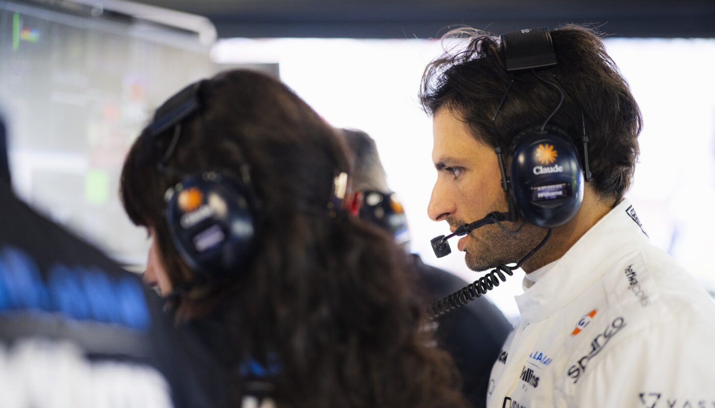 Carlos Sainz à Monza, où il a commenté le nouveau circuit Madring.