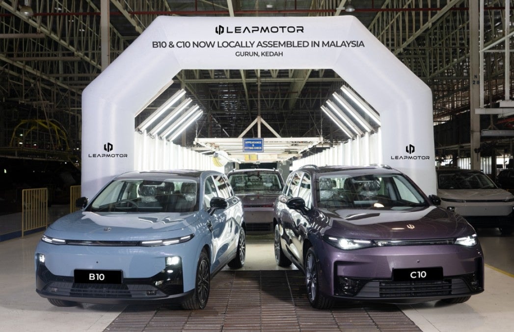 Des Leapmotor C10 et B10 électriques sur la ligne d’assemblage Stellantis de Gurun en Malaisie.