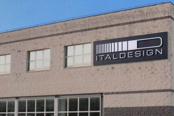 Le logo d’Italdesign, studio italien désormais contrôlé majoritairement par UST.