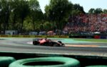 Charles Leclerc au volant de sa Ferrari lors du Grand Prix d’Italie à Monza.