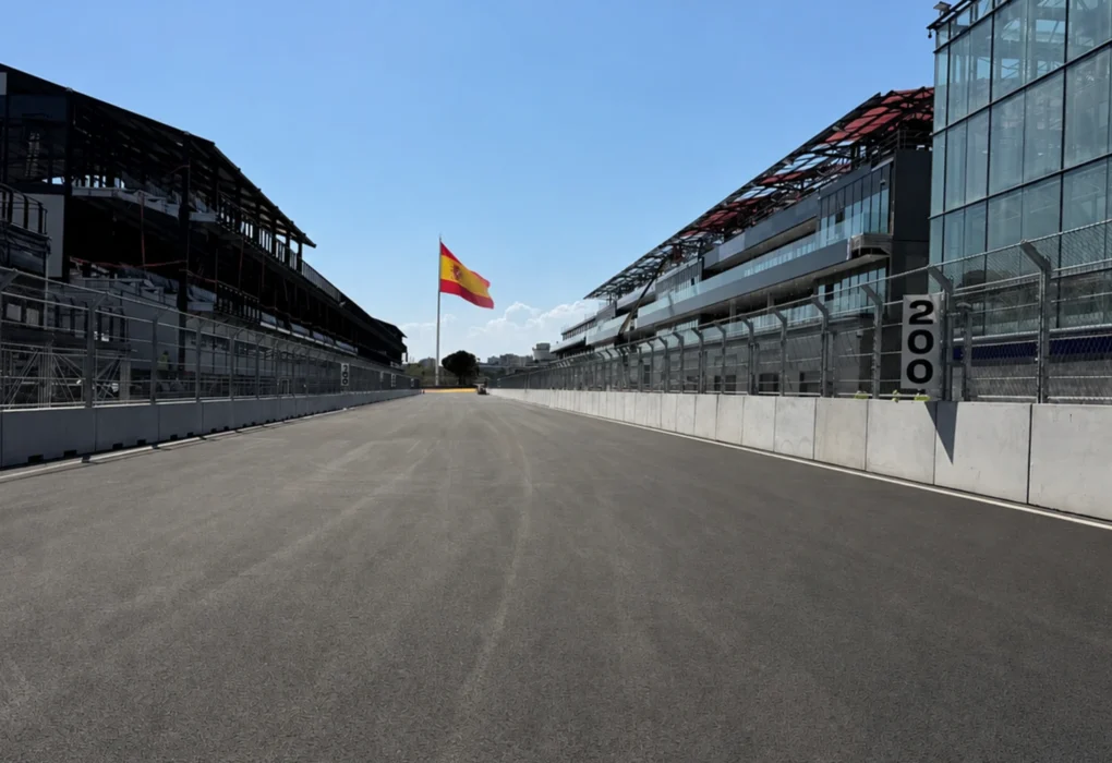 Le site de Madring à Madrid avant le Grand Prix d'Espagne de Formule 1.