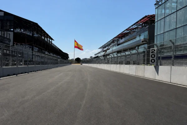 Le site de Madring à Madrid avant le Grand Prix d'Espagne de Formule 1.