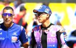 Toprak Razgatlioglu au guidon de la Yamaha de Pramac pendant sa saison 2026 en MotoGP.
