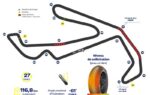 Pneus Michelin préparés pour le Grand Prix MotoGP sur le circuit de Misano.