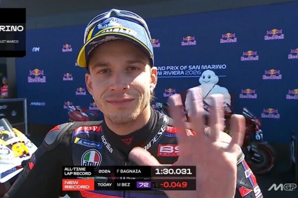 Classement des qualifications du Grand Prix MotoGP de Saint-Marin sur le circuit de Misano.