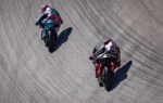 David Almansa au guidon de sa Moto3 sur le circuit de Misano.