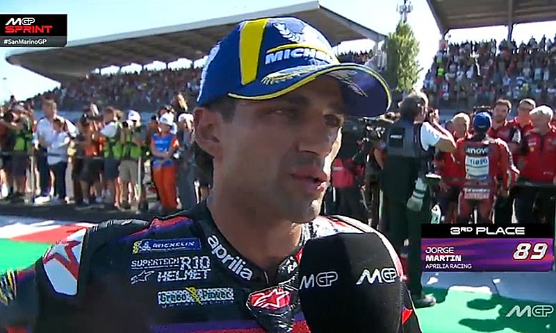 Classement du Sprint du Grand Prix MotoGP de Saint-Marin à Misano.