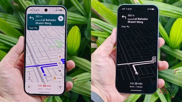 Le mode sombre permet d’économiser la batterie lorsque le GPS est activé.
