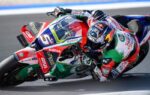 Johann Zarco au guidon de sa Honda sur le circuit de Misano.