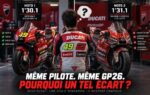 Fabio Di Giannantonio au guidon de sa Ducati GP26 sur la piste de Misano.