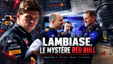 Gianpiero Lambiase aux côtés de Max Verstappen dans le garage Red Bull en Formule 1.