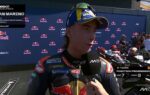 Pedro Acosta au guidon de la KTM RC16 pendant le Grand Prix MotoGP de Saint-Marin à Misano.