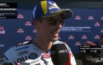 Alex Marquez sur sa Ducati Gresini lors du Grand Prix MotoGP de Saint-Marin à Misano.
