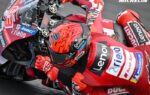 Marc Marquez sur la Ducati lors du Grand Prix de Saint-Marin MotoGP à Misano.