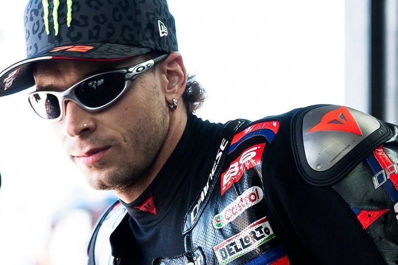 Marco Bezzecchi sur son Aprilia pendant le Grand Prix de Saint-Marin à Misano.