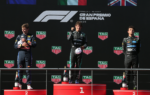 Andrea Kimi Antonelli au volant de sa Mercedes sur le circuit urbain de Madrid.