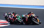 Johann Zarco en piste lors du Grand Prix de Saint-Marin MotoGP à Misano.