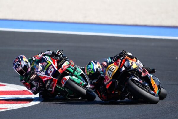 Johann Zarco en piste lors du Grand Prix de Saint-Marin MotoGP à Misano.