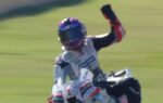 Jorge Martin au guidon de son Aprilia pendant le Grand Prix de Saint-Marin à Misano.