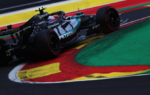 Kimi Antonelli au volant de sa Mercedes pendant le Grand Prix d’Espagne à Madrid.