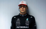 George Russell au volant de sa Mercedes sur le Madring pendant le Grand Prix de Madrid.