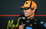 Lando Norris au volant de sa McLaren pendant le Grand Prix d’Espagne à Madrid.