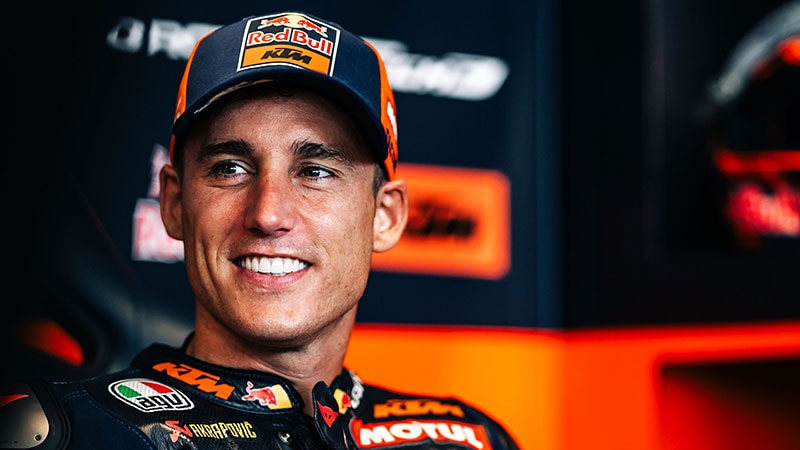 Pol Espargaro au guidon de la KTM de l’équipe Tech3 lors d’un week-end de MotoGP.