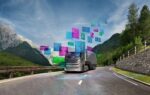 Un groupe motopropulseur électrique Bosch destiné aux camions lourds présenté à l’IAA de Hanovre.