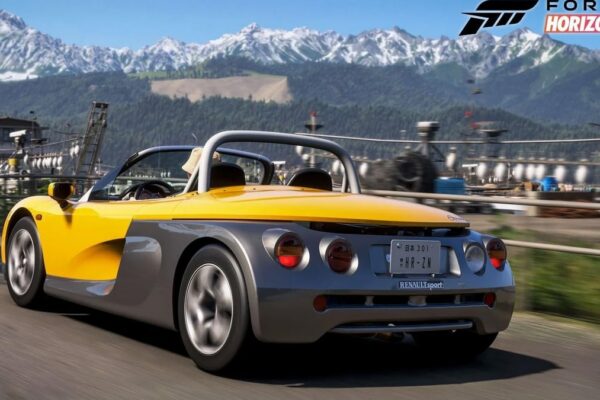 Le Renault Sport Spider présenté dans l’univers de Forza Horizon 6.