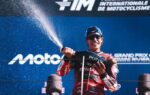 Marc Marquez au guidon de sa Ducati pendant le Grand Prix de Saint-Marin à Misano.