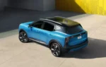 Le Nissan Kicks e-POWER destiné au marché européen devant l’usine britannique de Sunderland.