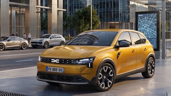 Un illustrateur imagine la future Dacia Sandero 4, attendue pour 2028.