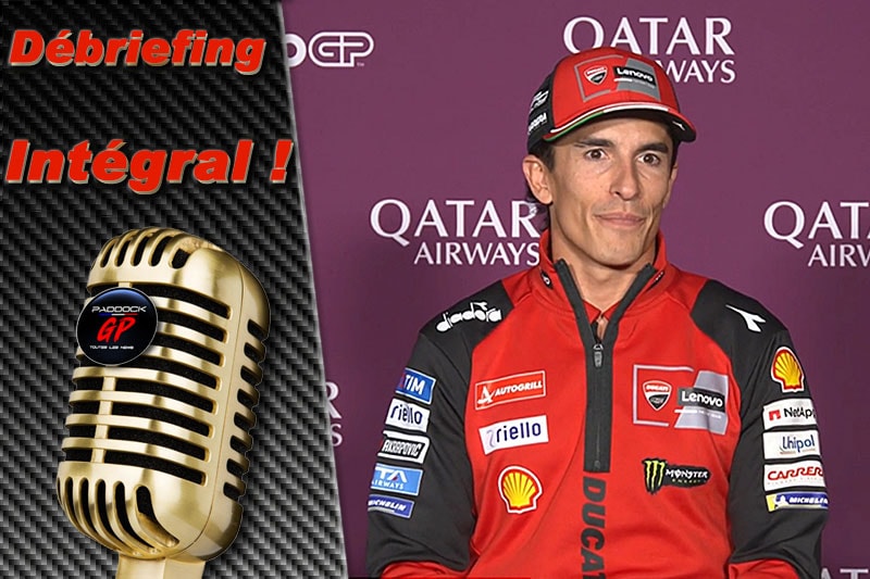 Marc Marquez participe à la conférence de presse précédant le Grand Prix MotoGP d’Autriche.