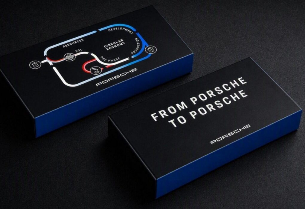 Des cellules de batterie Porsche fabriquées avec une matière active de cathode recyclée.