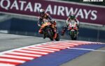 Pedro Acosta au guidon de sa KTM sur le circuit du Red Bull Ring en Autriche.