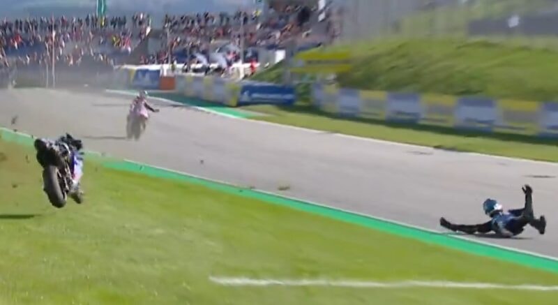 Alex Marquez au guidon de sa Ducati sur le Red Bull Ring en Autriche.
